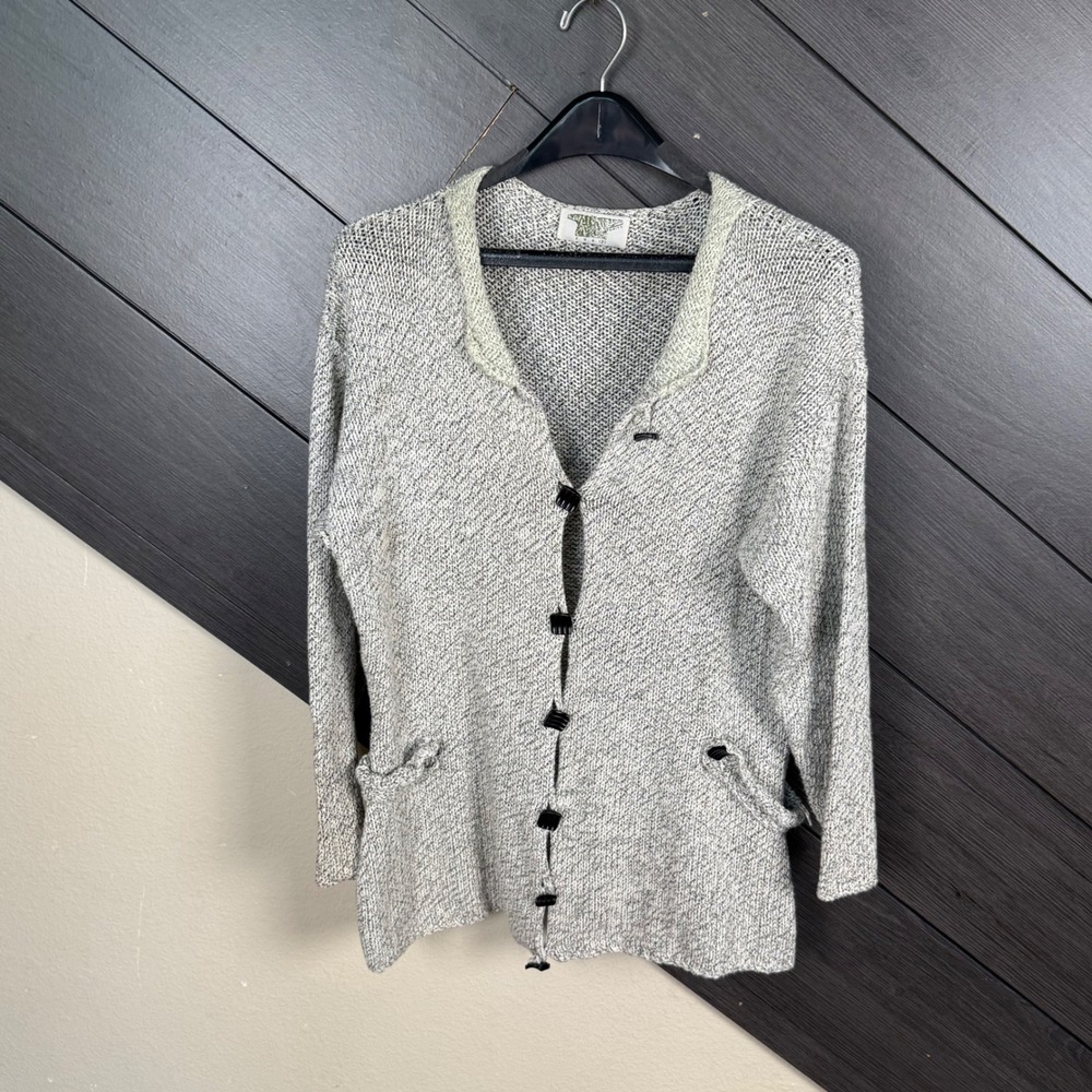 Sue(P) Knits Women Small Art To Wear Marled Cardigan Toggle Lagenlook  Bohemian